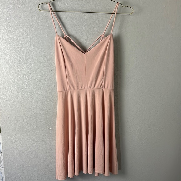 Topshop Dresses & Skirts - Topshop Light Pink Strappy Mini Babydoll Dress